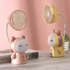 卡通帶夜燈小風扇