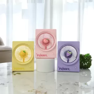 新款水果桌面小風扇