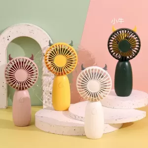 卡通牛手持風扇