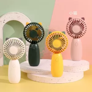 卡通貓手持風扇