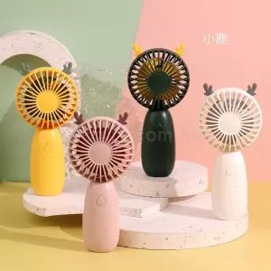 卡通鹿手持風扇