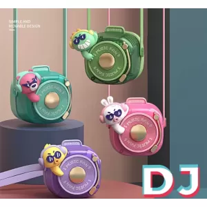 時尚掛繩卡通DJ便攜風扇