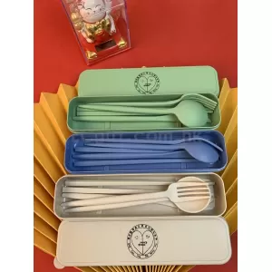 禮品編號：6619環保小麥秸稈餐具五件套