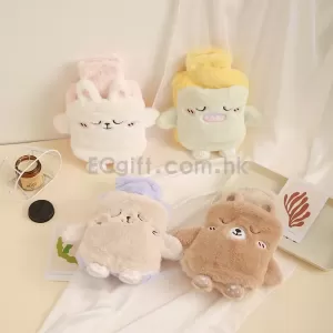 新款卡通毛絨單插手暖水袋