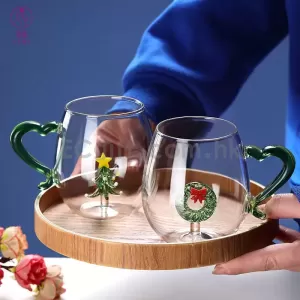 聖誕節玻璃杯
