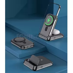 三合一磁吸無線充電寶