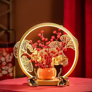 柿柿如意新年裝飾擺件 喬遷新居擺件