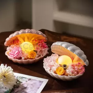 DIY貝殼小夜燈擺件