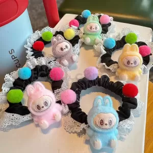 小球蕾絲髮圈