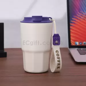 帶鎖扣八角咖啡杯 保溫杯