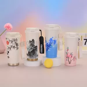 國風鈴蘭咖啡杯 保溫杯