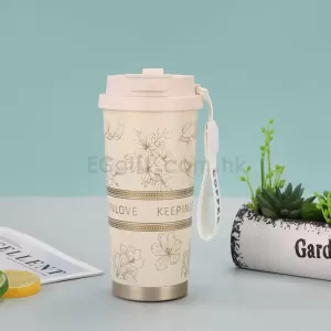 花款咖啡杯 保溫杯