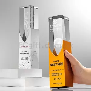 創意金屬水晶獎杯