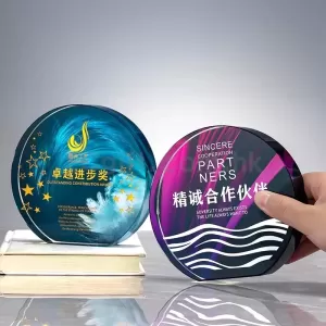 新款創意金屬水晶獎杯