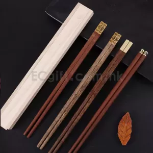 合金頭筷子單雙裝木盒