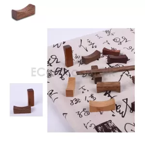 手磨筷子架 實木筷子枕頭