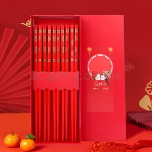 婚慶5雙裝楠木筷子