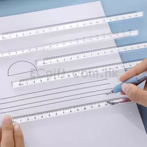 創意簡約透明三棱比例間尺