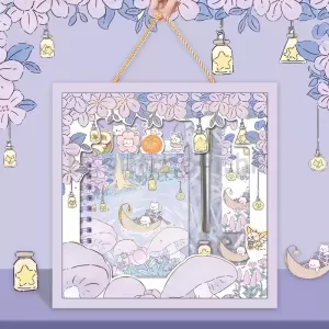 紫色夏天文具盒套裝 