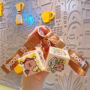 卡皮巴拉迷你魔方鑰匙扣