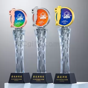 Golf金屬水晶獎盃