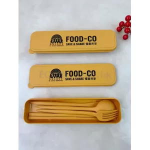 禮品編號：6619 環保小麥秸稈餐具五件