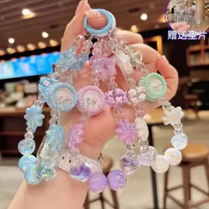 凱蒂貓手機殼鏈條 手工串珠 HK$14.