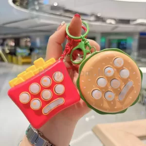 仿真薯條漢堡地鼠機鑰匙扣 HK$12.6