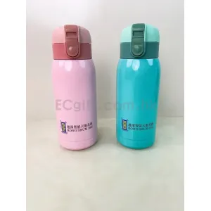 禮品編號：8514雙層簡約真空彈跳保溫杯