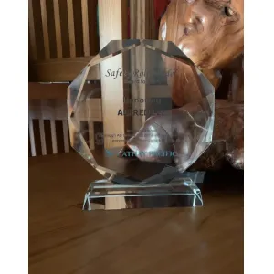 禮品編號：7992 太陽花水晶獎座