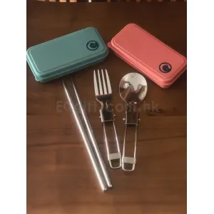 禮品編號：8407 不鏽鋼摺疊餐具套裝