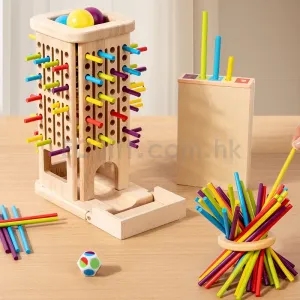 益智玩具  三合一抽棒玩具