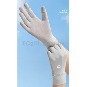 簿款露指防曬手套