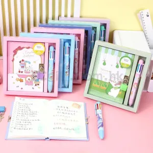 帶鎖手帳冊筆記本套裝