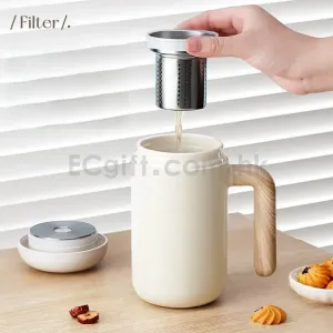 茶水分離陶瓷內膽保溫杯