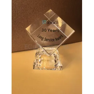 禮品編號：11848  方體水晶獎座