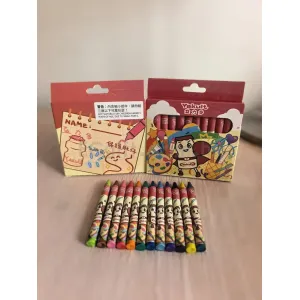 禮品編號：8088 12色卡通蠟筆 