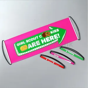 自動伸縮手拉旗