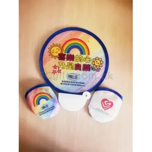 禮物編號：9043 尼龍飛盤摺疊扇