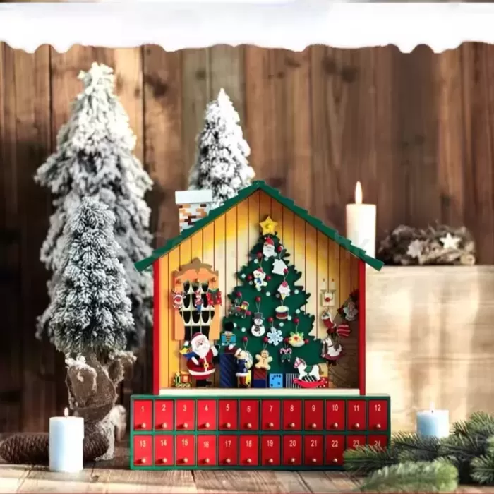 聖誕溫暖小屋收納擺件