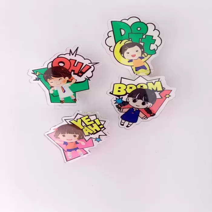禮品編號：8277卡通亞加力夾訂製
