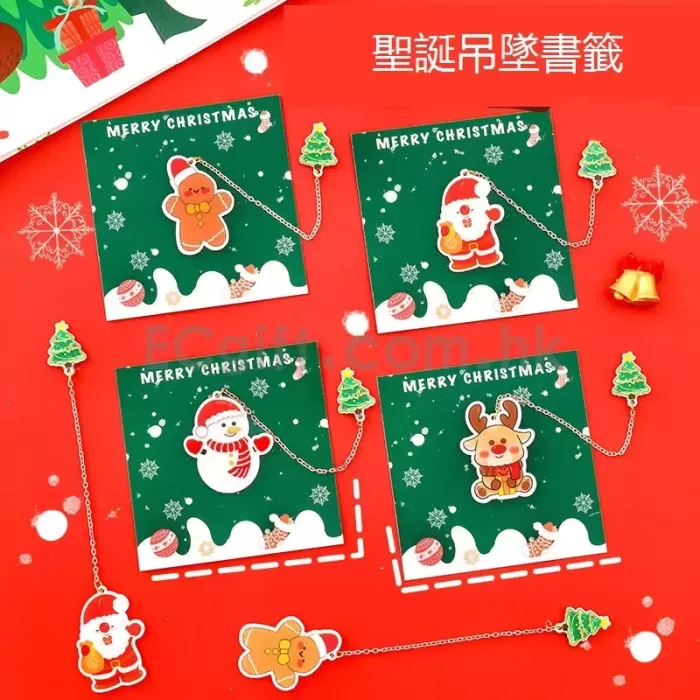聖誕節吊墜書籤 亞加力書頁夾 HK$2.6