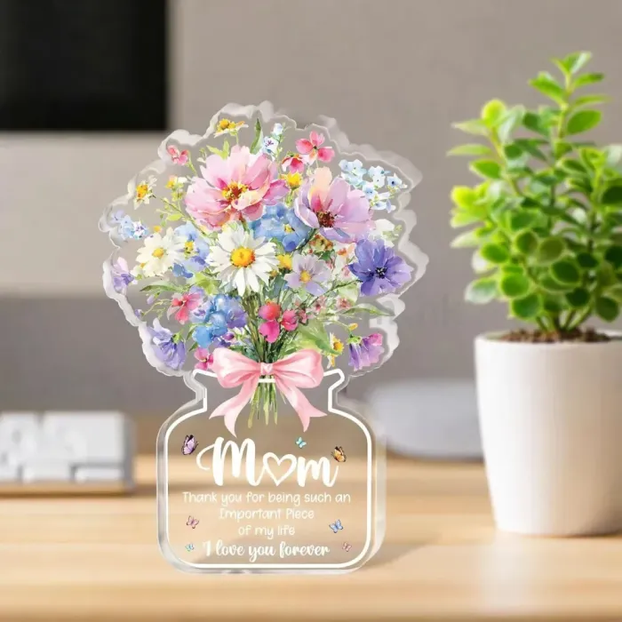亞加力花束擺件